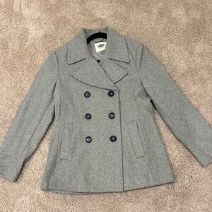 Old Navy Classic Gray Pea Coat